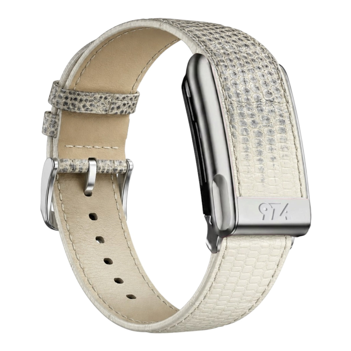 Beige Genuine lizard leather whoop 5 band