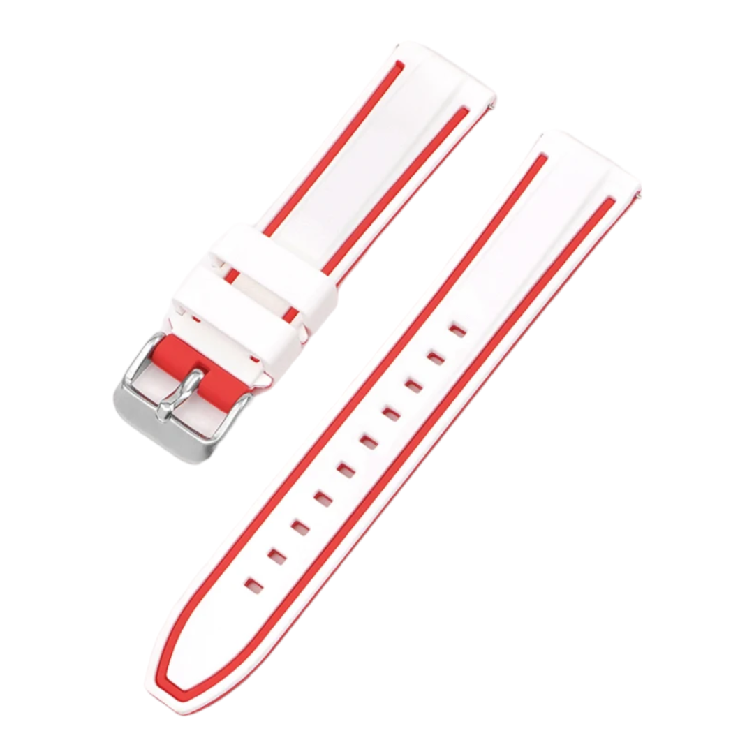 Silicone bands - multi coloured 20mm