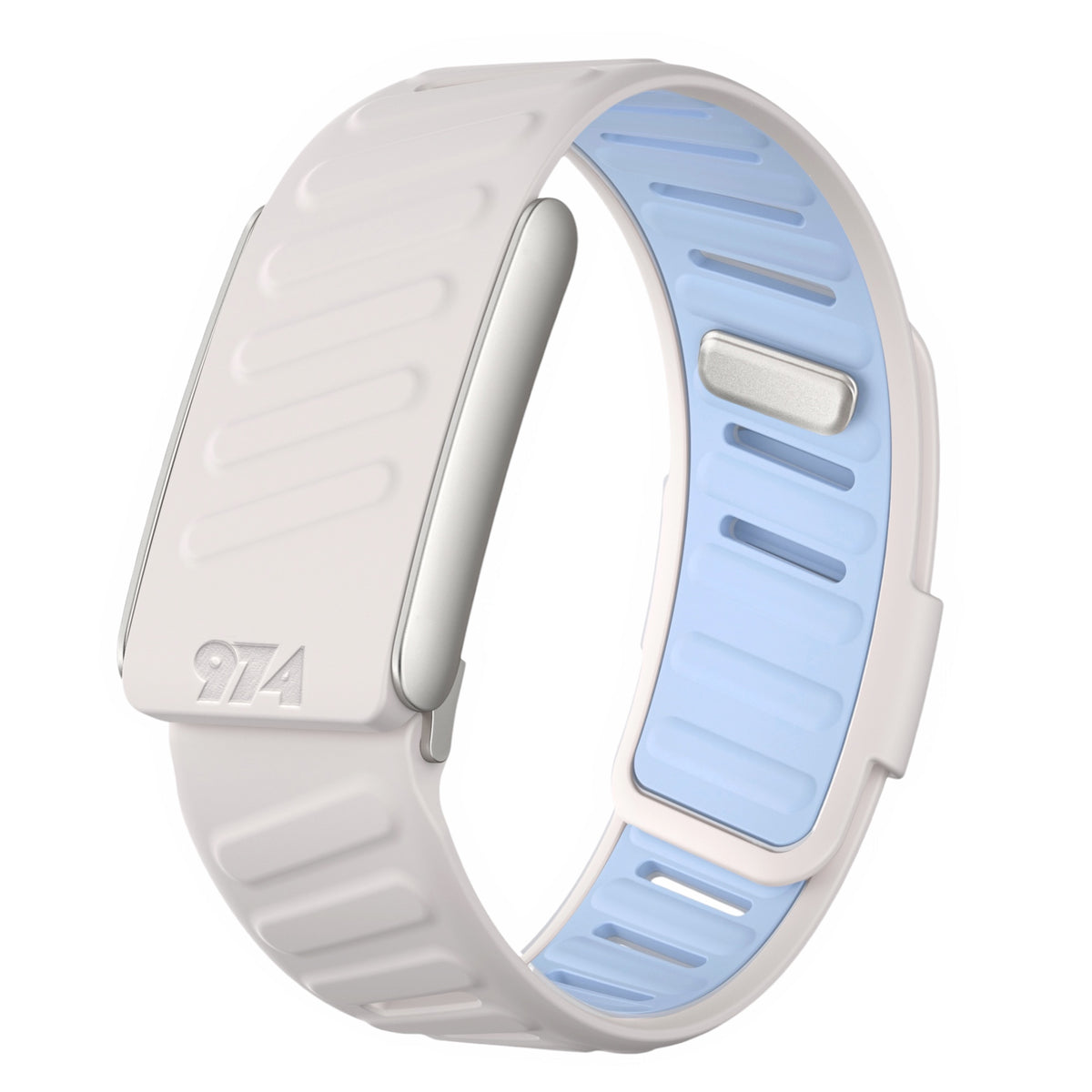 Creamy and Blue Whoop Silicone bands
