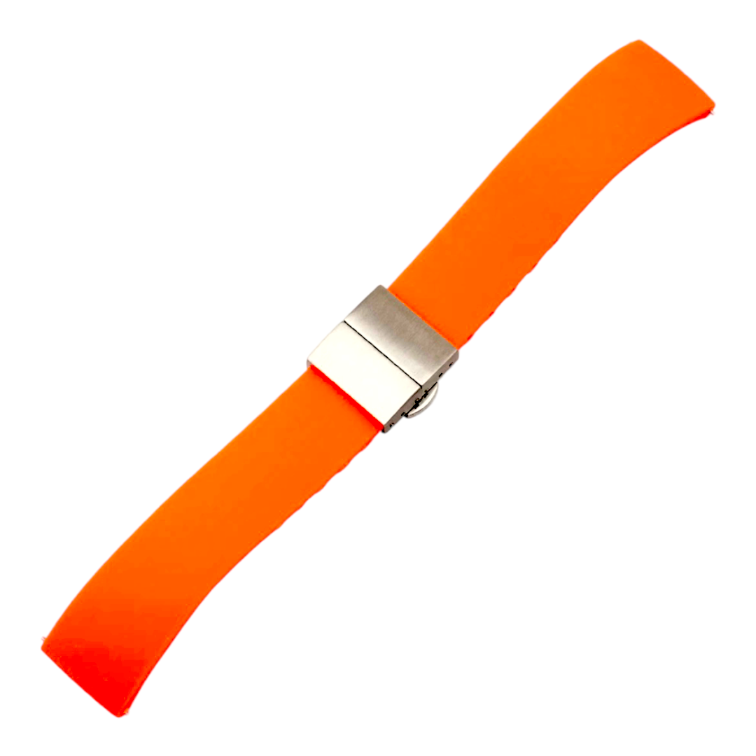 Silicone bands with stainless steel buckle