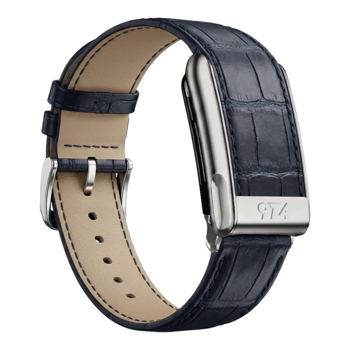 Navy Croc-Embossed Leather for whoop 5.0/MG