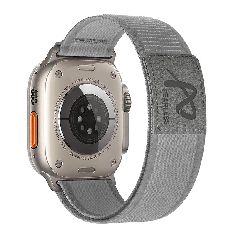 Trail Loop Nylon with leather Band For Apple Watch