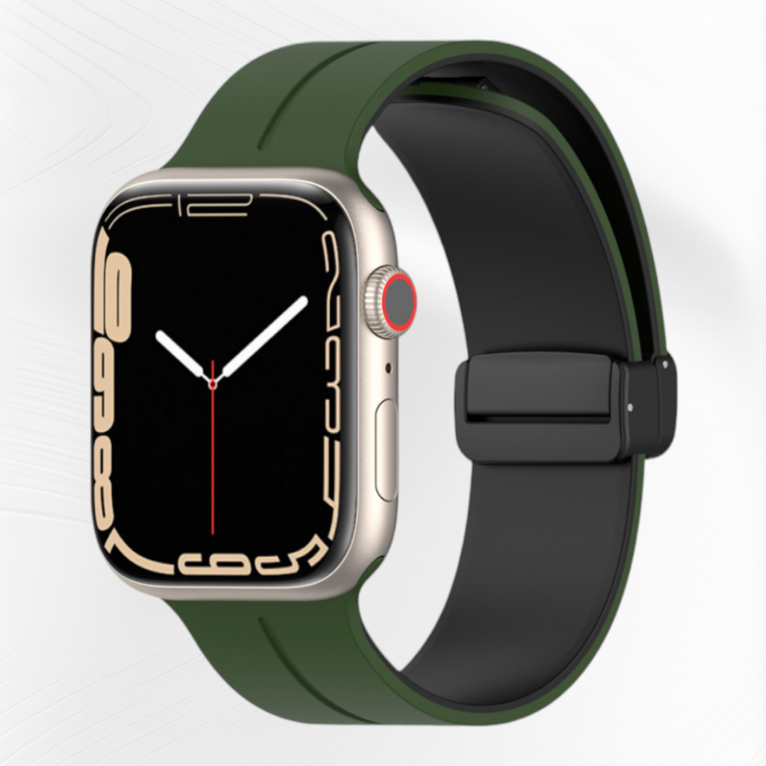 Double coloured silicone magnetic bands