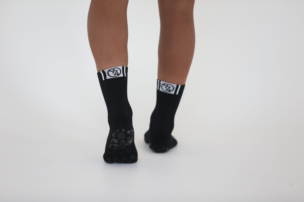 Black Grip Socks - Pair