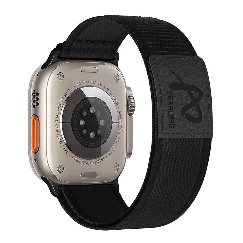 Trail Loop Nylon with leather Band For Apple Watch