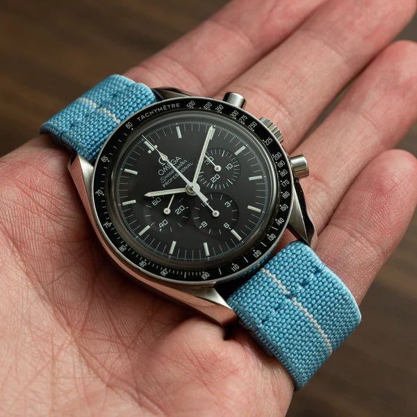 Elastic Loop Light Blue and White