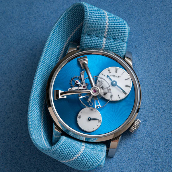 Elastic Loop Light Blue and White