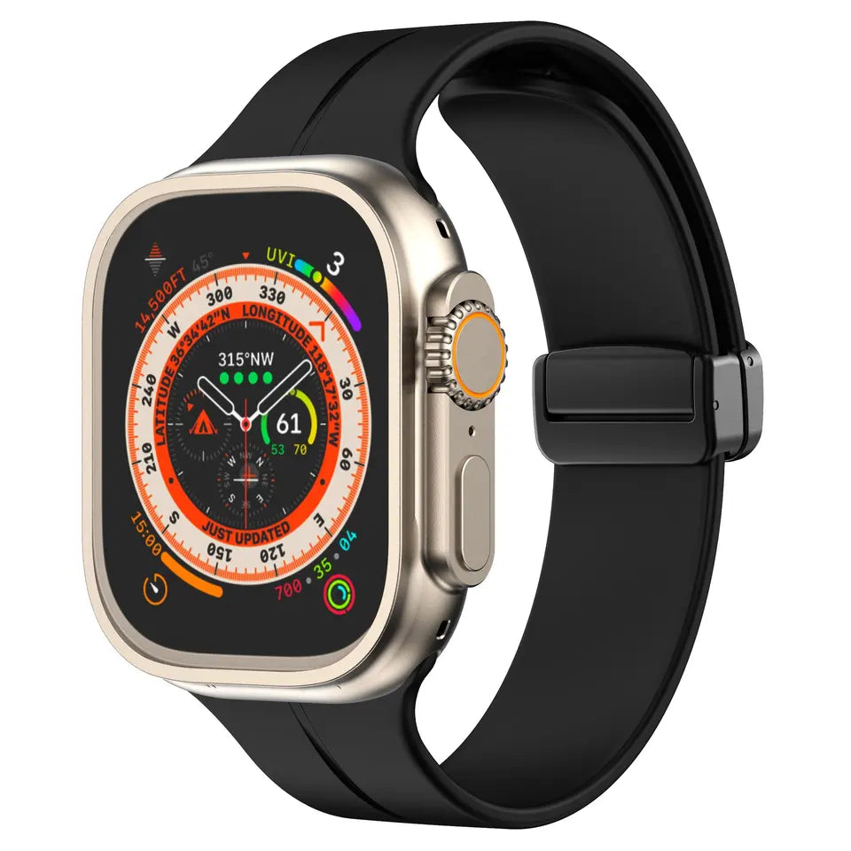 Apple watch band with magnet buckle