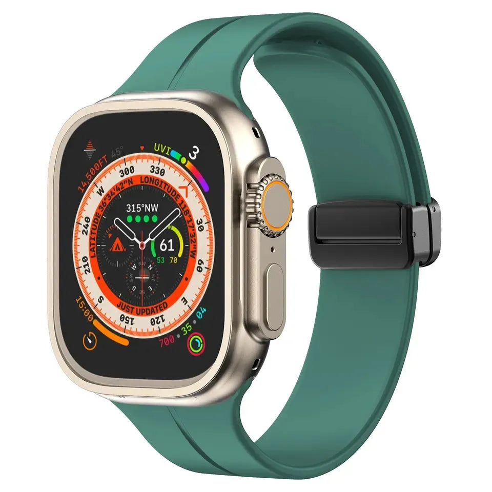 Apple watch band with magnet buckle
