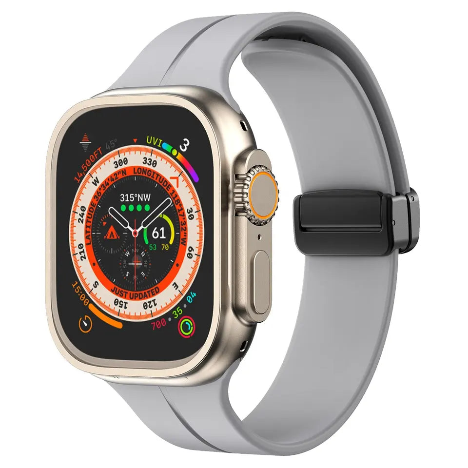 Apple watch band with magnet buckle