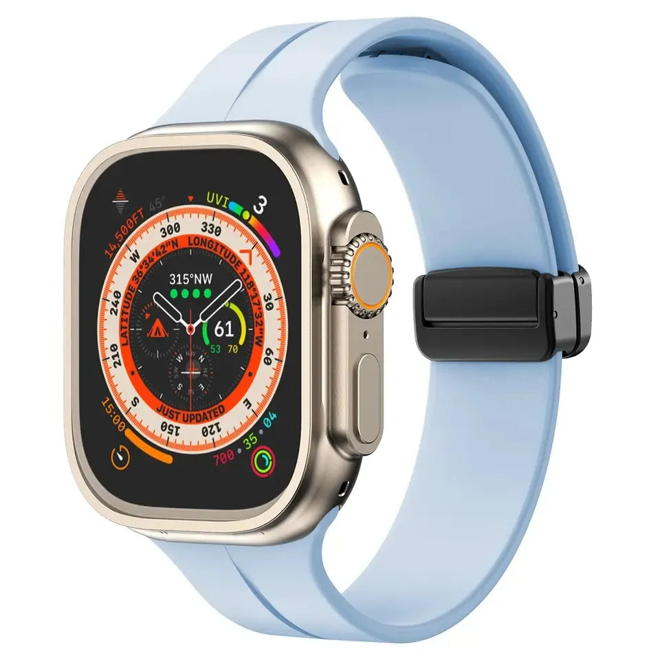 Apple watch band with magnet buckle