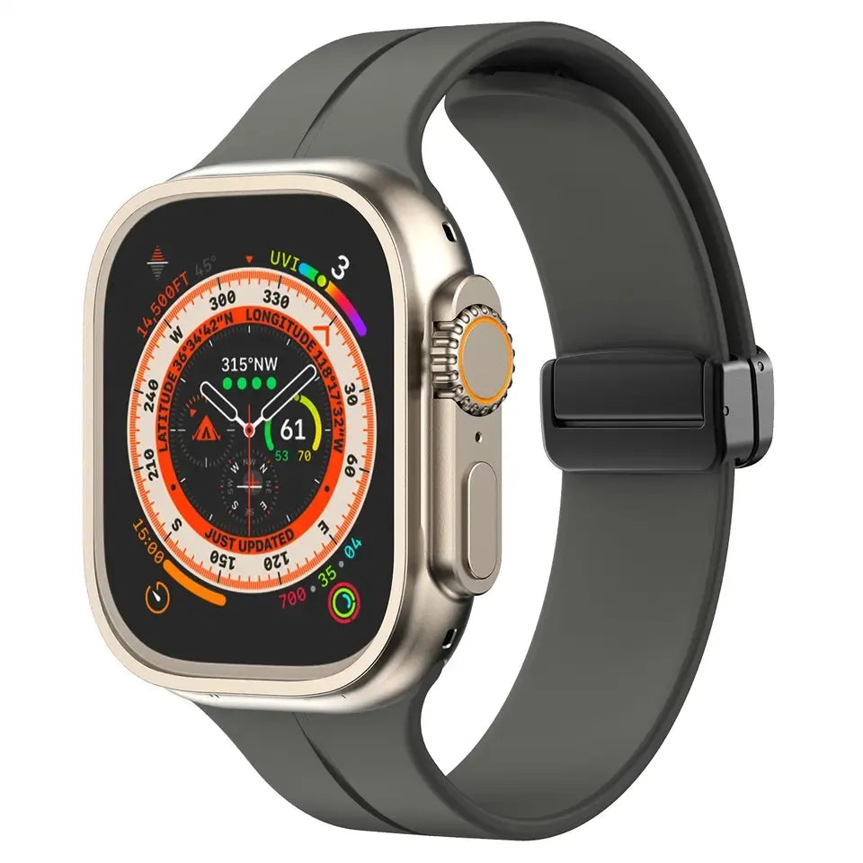 Apple watch band with magnet buckle