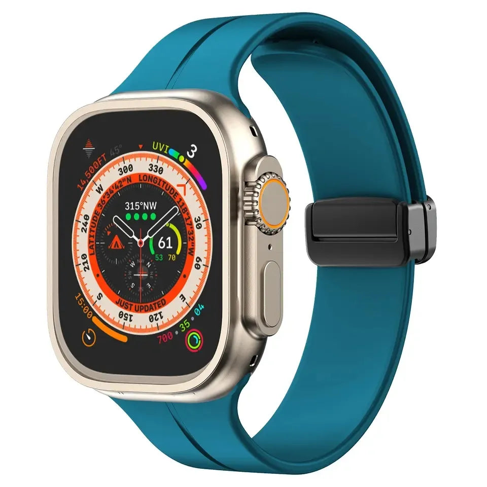 Apple watch band with magnet buckle