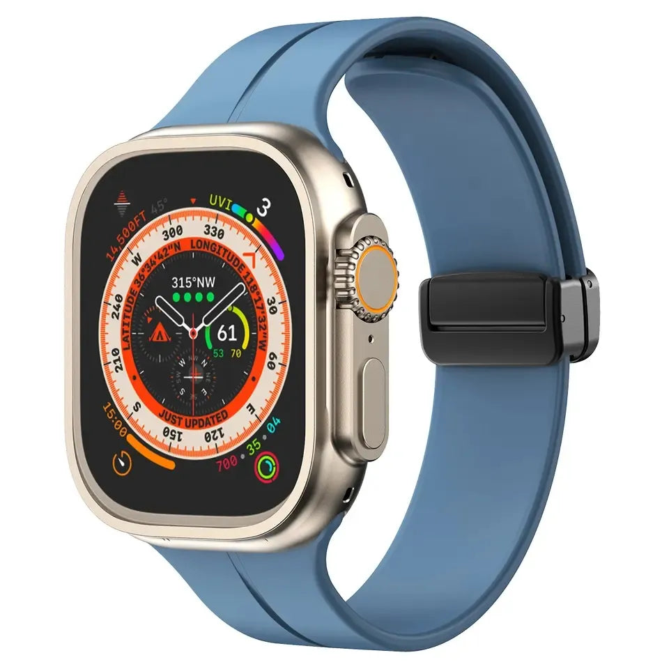 Apple watch band with magnet buckle