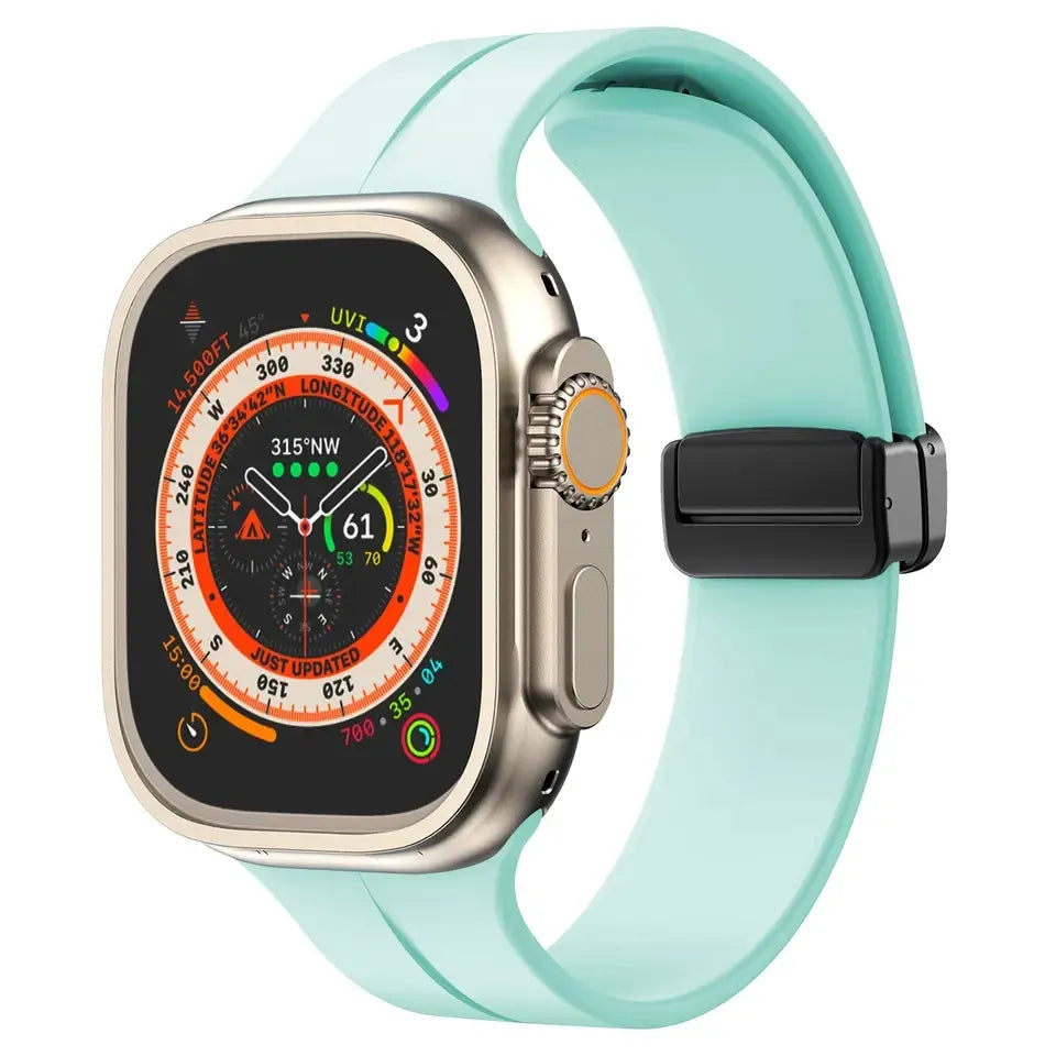 Apple watch band with magnet buckle