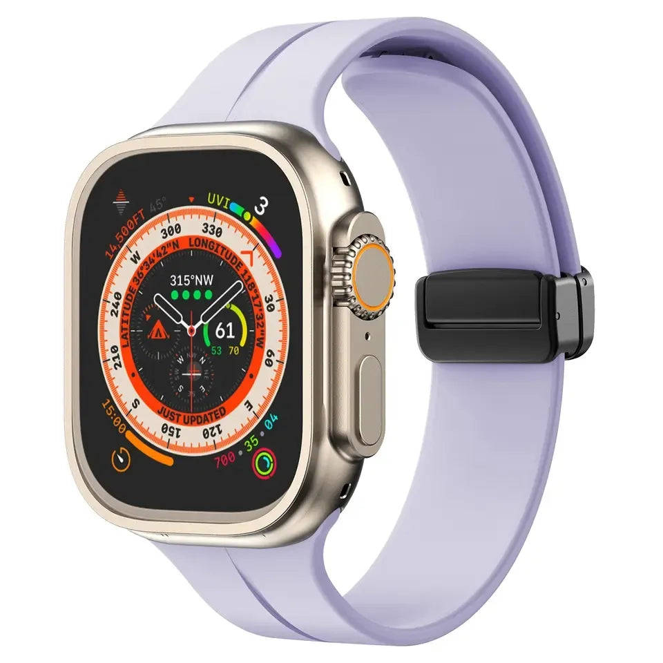 Apple watch band with magnet buckle