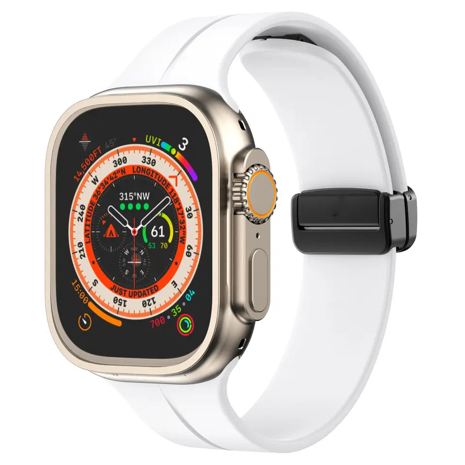 Apple watch band with magnet buckle