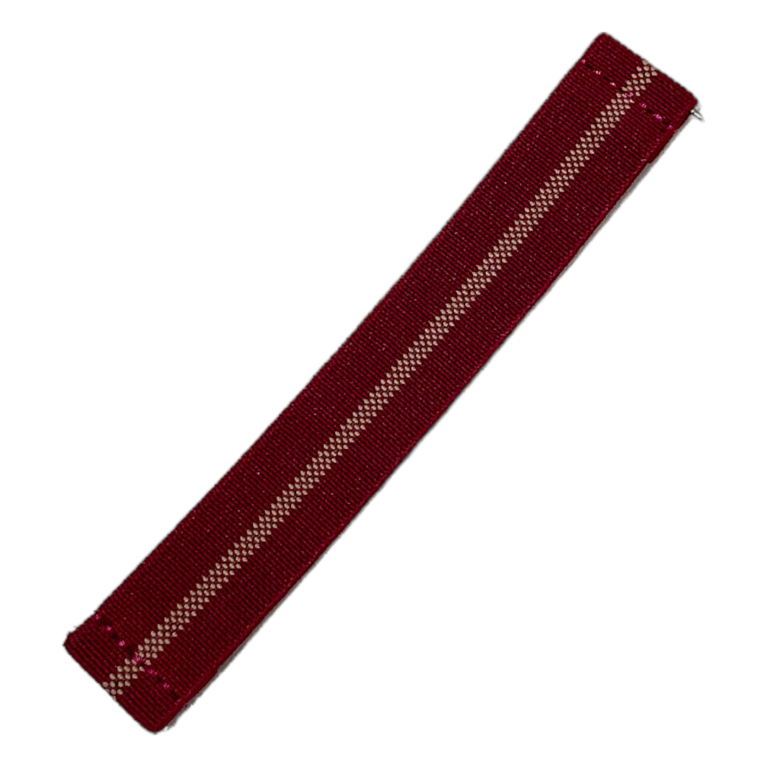 Elastic Loop Maroon and Beige