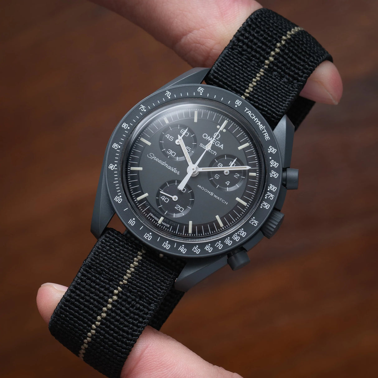 Elastic Loop Black and khaki