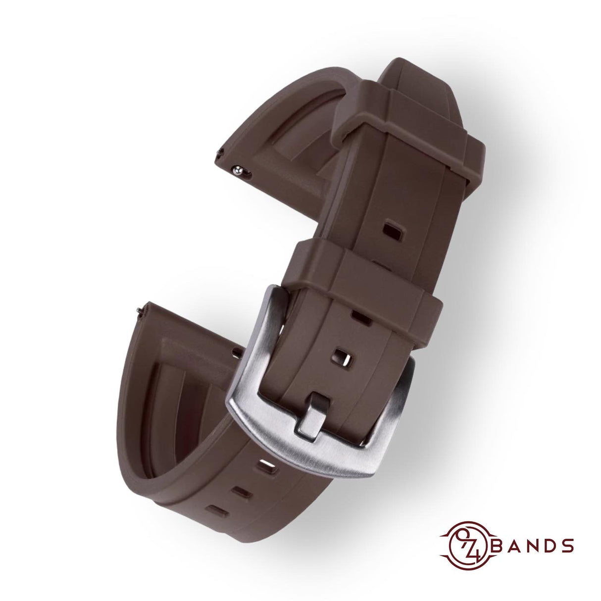 Brown silicone strap
