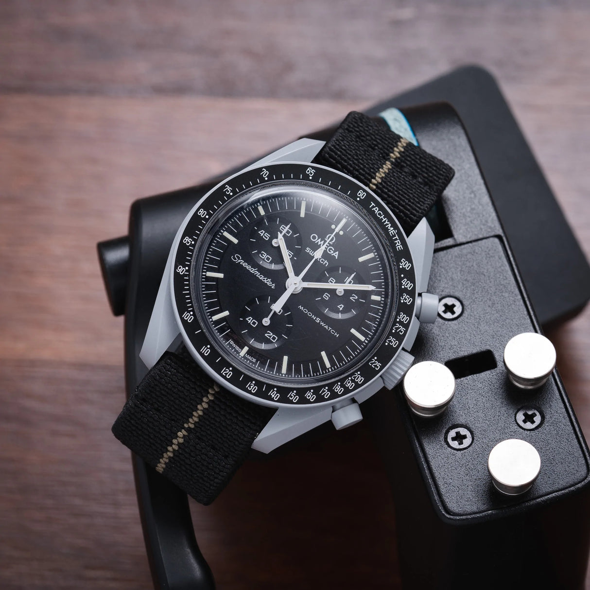 Elastic Loop Black and khaki