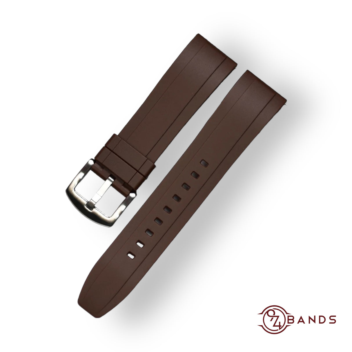 Brown silicone strap