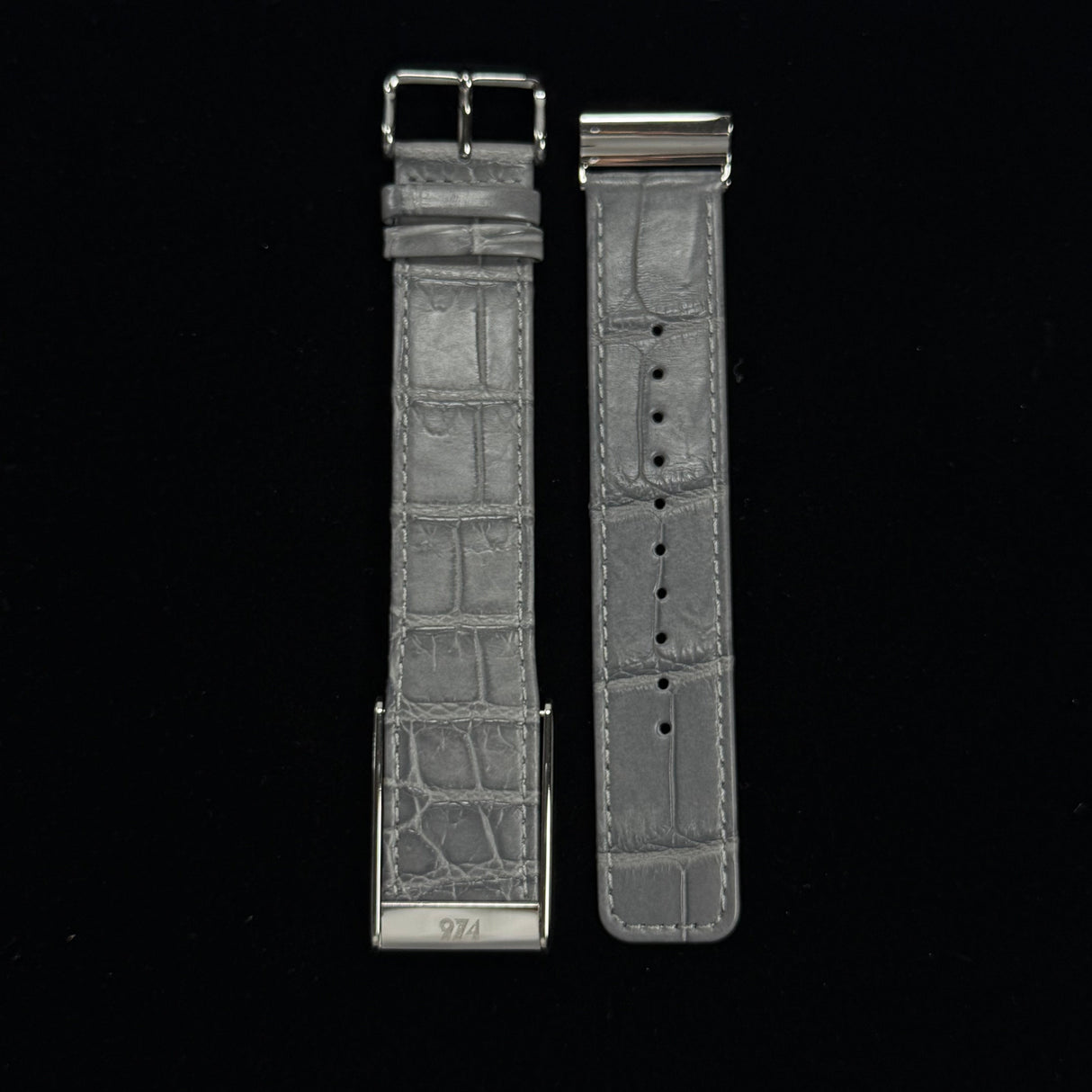 Grey Genuine Crocodile leather whoop 5 band
