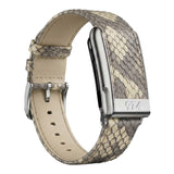 Beige grey python leather whoop 5 band