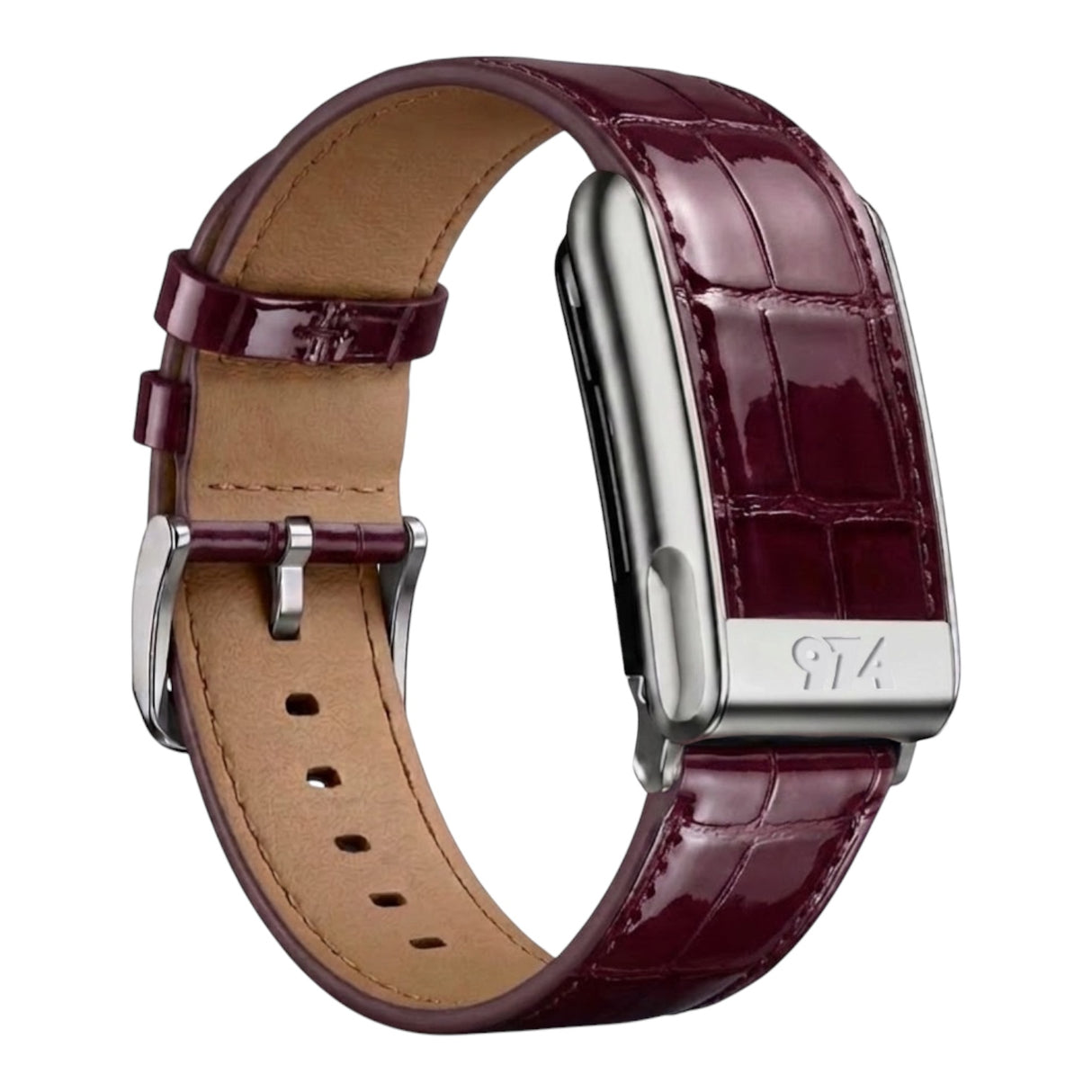 Red wine Genuine Crocodile leather whoop 5 band