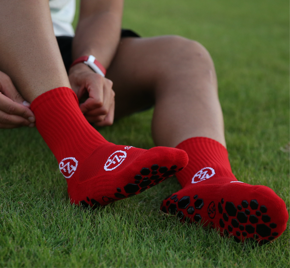 Red Grip Socks - Pair