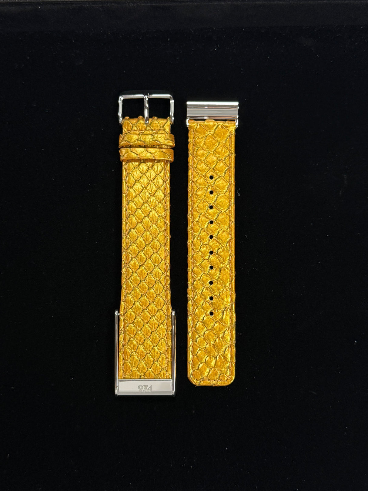 Golden python leather whoop 5 band