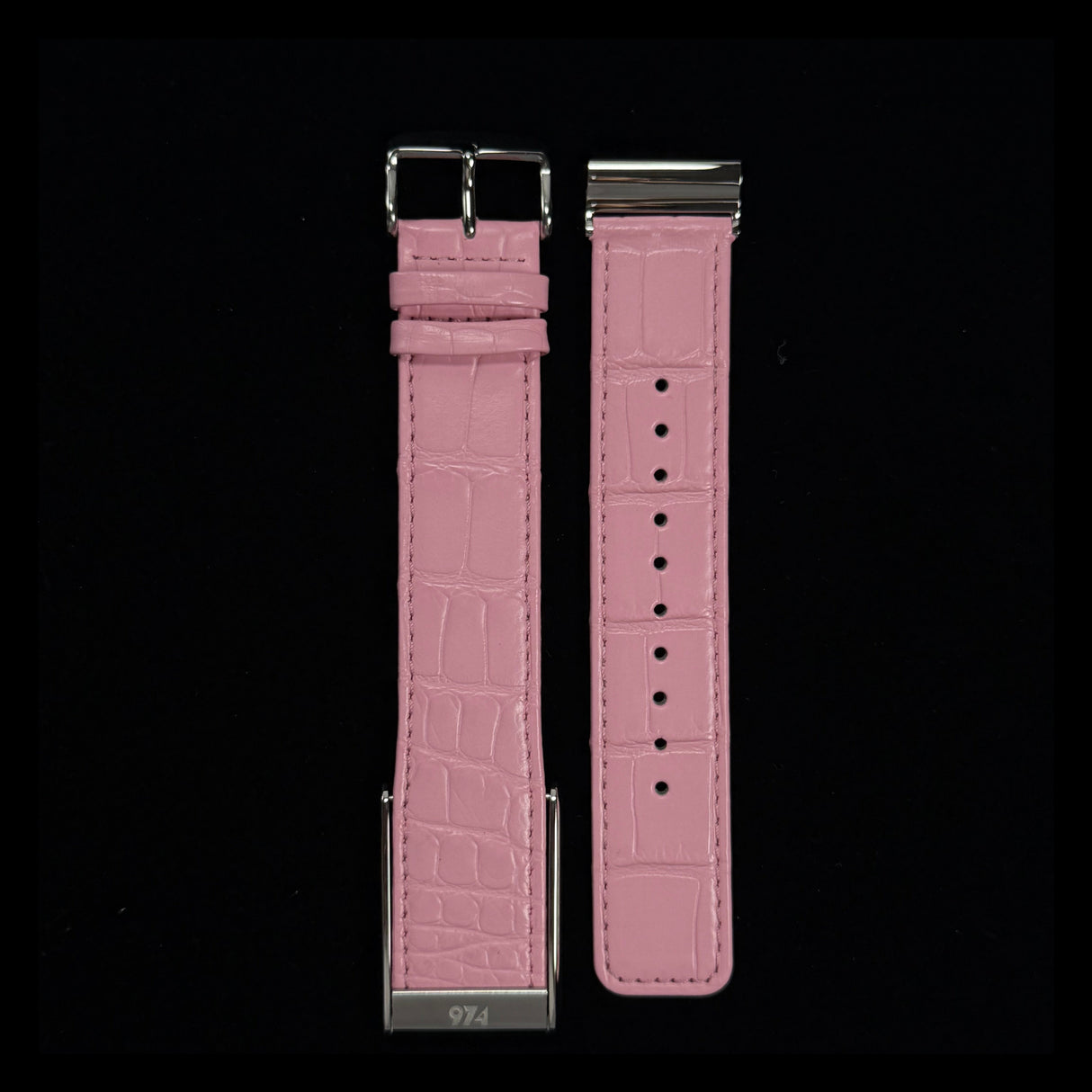 Pink Genuine Crocodile leather whoop 5 band