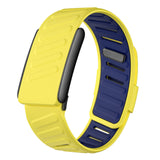 Yellow and Navy Whoop Silicone bands