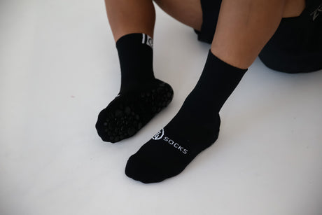 Black Grip Socks - Pair