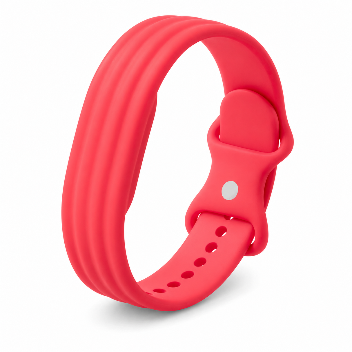 Silicone fitbiit band rose red
