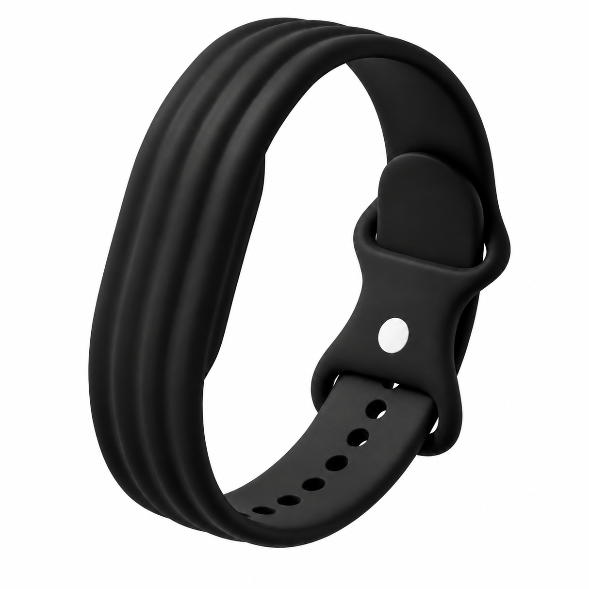 Silicone fitbiit band  black