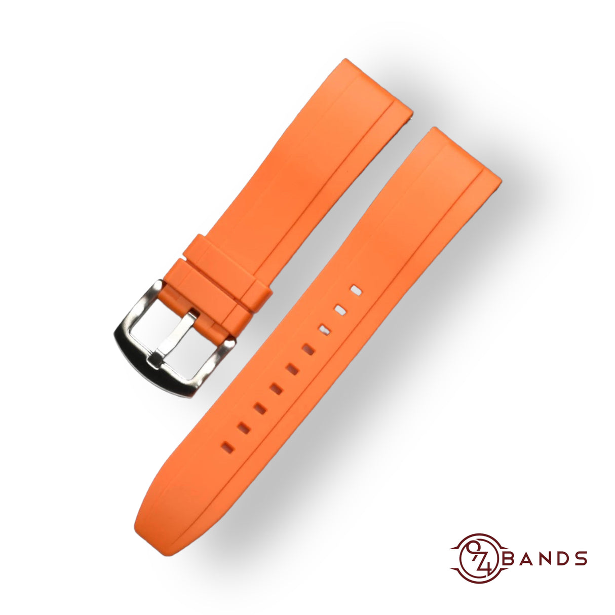 Orange silicone strap