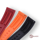 Orange silicone strap